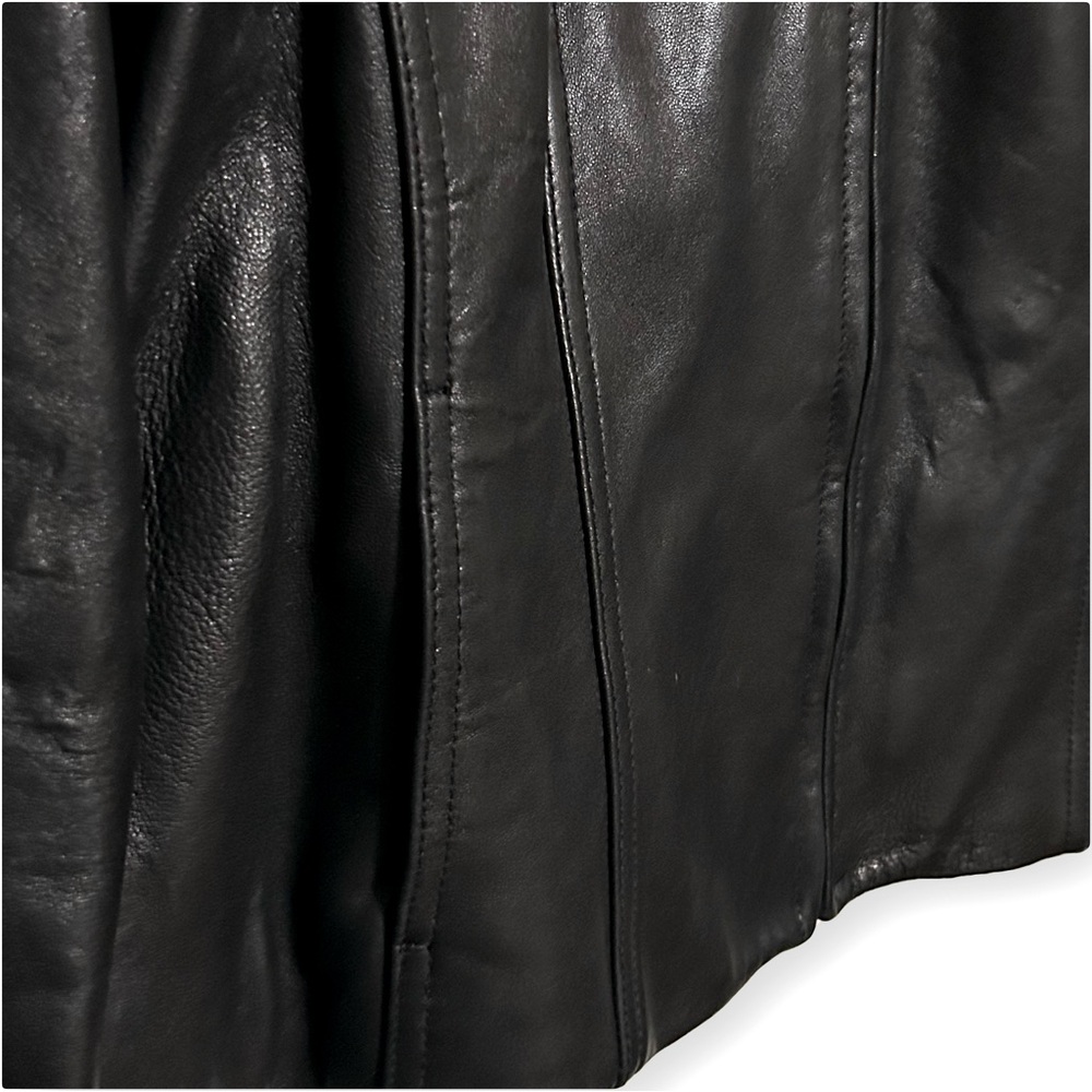 Avanti / Vintage Black Leather Jacket size XL - Picture 3 of 8